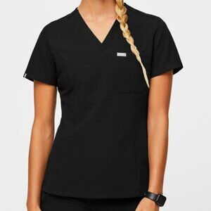 FIGS, NWT, Catarina Slim Scrub Top Black